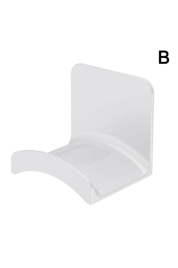 1pcs White Universal Adhesive Headphone Holder Wall Mounted Headphones Stand Earphone Display Rack G