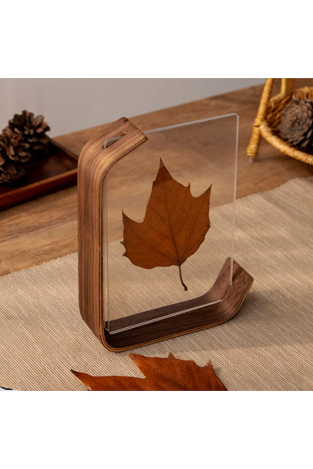 14X21cm 8inch Walnut Texture Acrylic Wooden Photo Frame Herbarium Display Frame DIY Frame Photo Fram