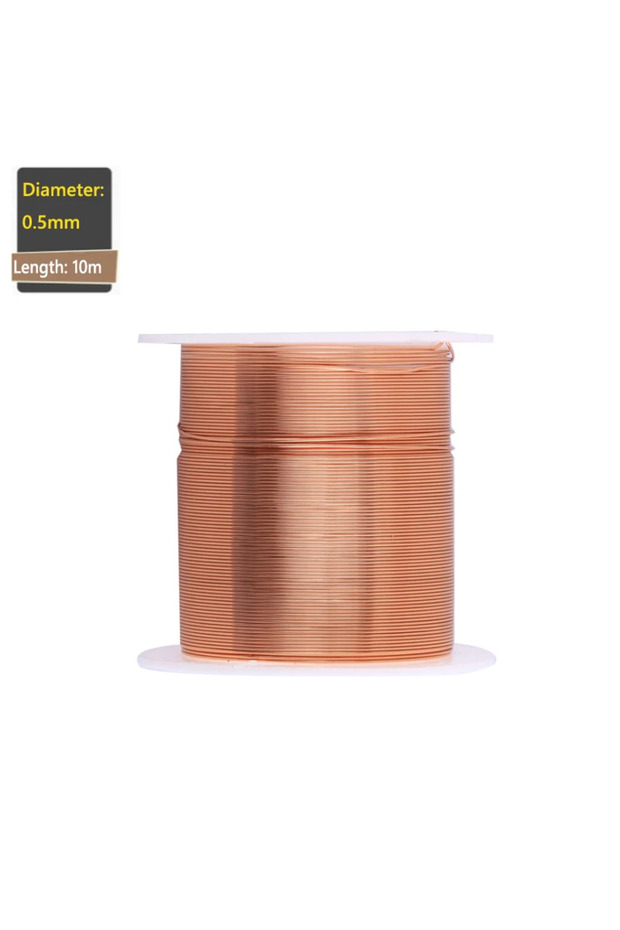 1Roll 0.5mm 10m 1-3Roll Soft Copper Wire for Electroculture Gardening 0.06-1.2mm Jewelry Making Bea