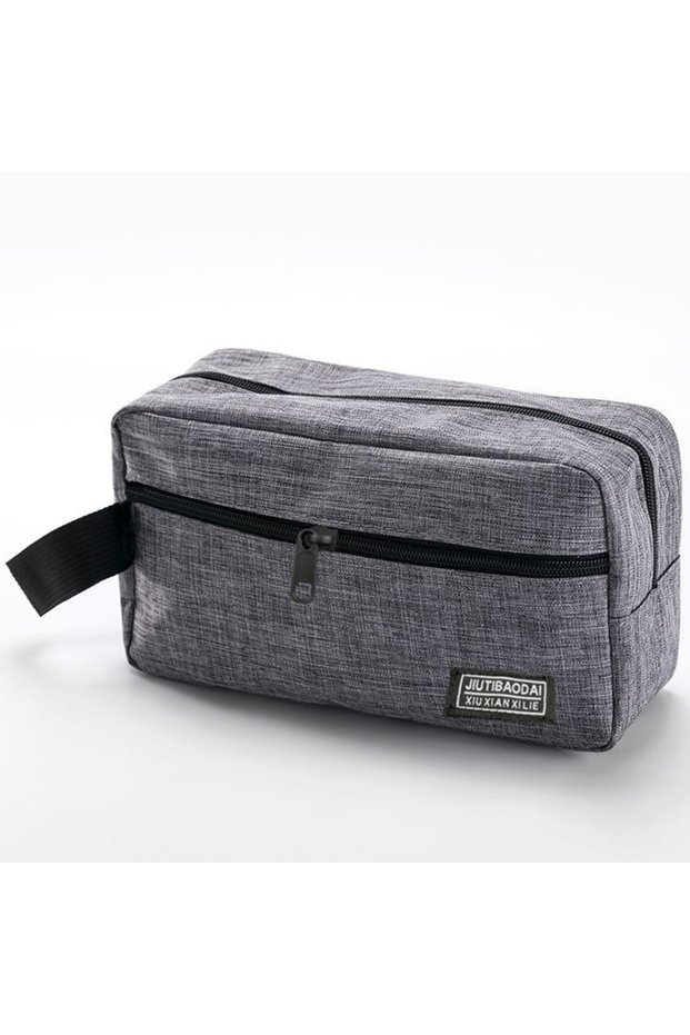 grey Portable Large-Capacity Storage Bag for Men and Women's Makeup and Toiletries; Multi-Functional