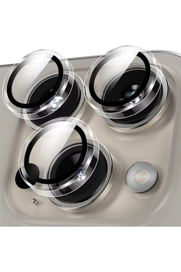 17Pro 17ProMax Transparent NNBILI Orange Metal Glass Camera Lens Protector for IPhone 17 Air 16 15 1