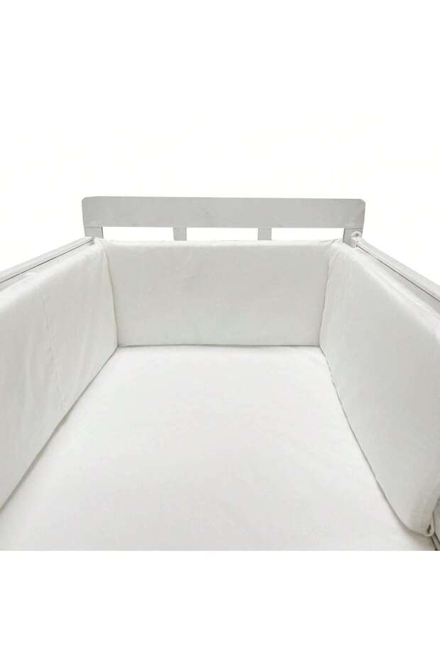 White Baby Bumper Chichonera Crib Cot Protector Infant Cotton Children's Bed Barriers Newbo