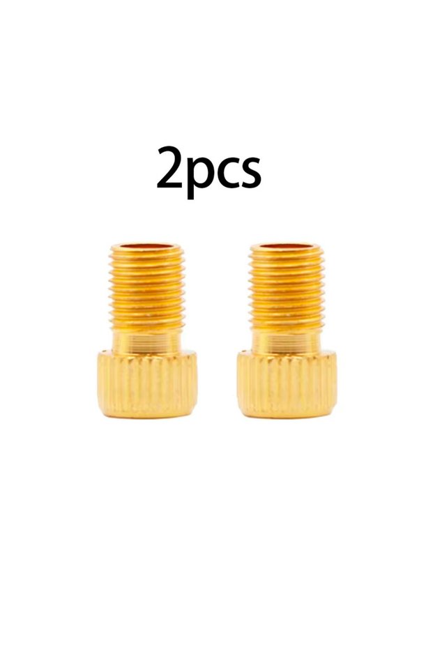 STRAIGHTGRAIN-2PC 5PC F/V To A/V Valve Adapter Bike Value Converter Presta To Schrader Golden Bike T