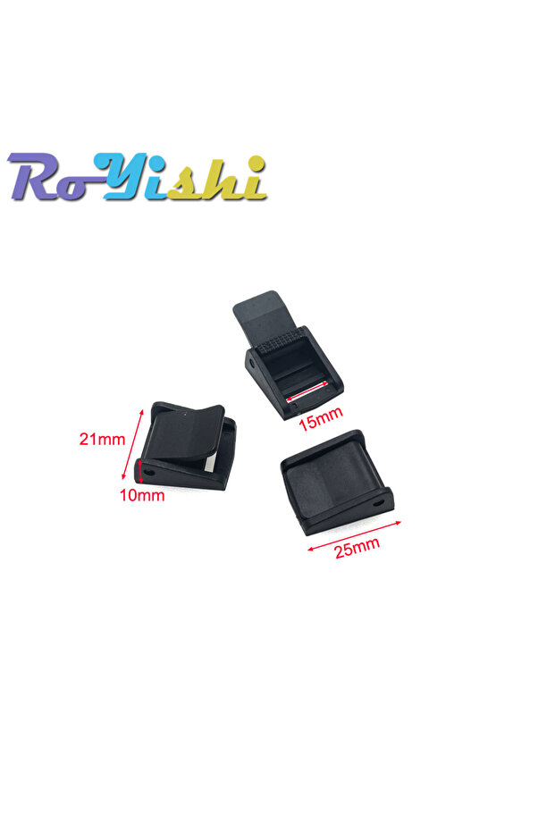 1.Webbing Size 15mm 5 Pcs/Pack Cam Buckles Plastic Black Toggle Clip Backpack Straps Webbing 5/8" 3/