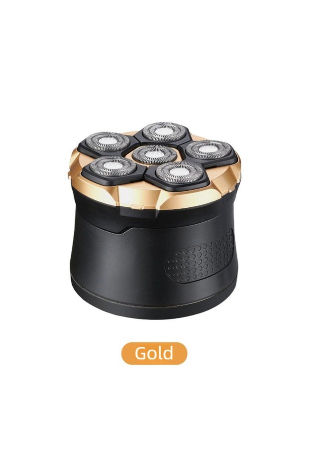 Gold TINSOL Men's Electric Shaver 6D Magnetic Hair Trimmer Rechargeable LED Waterproof Facial Hair C