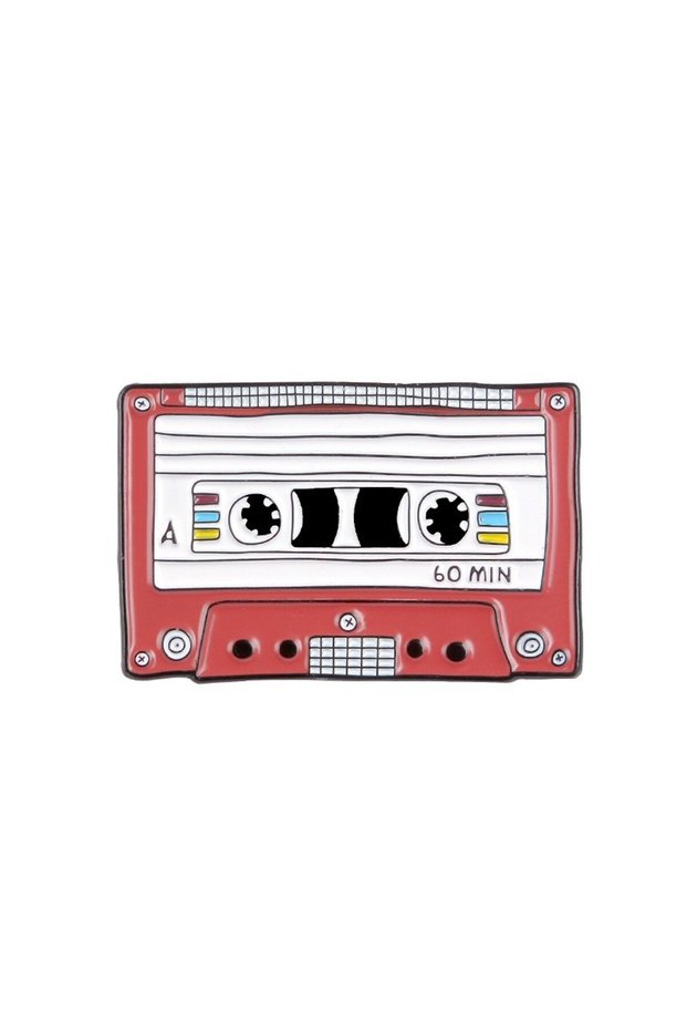 Style 8 Retro Fine Line Cassette Collection Enamel Pins Nostalgia Tape Best Of 1980 Brooches Lapel B