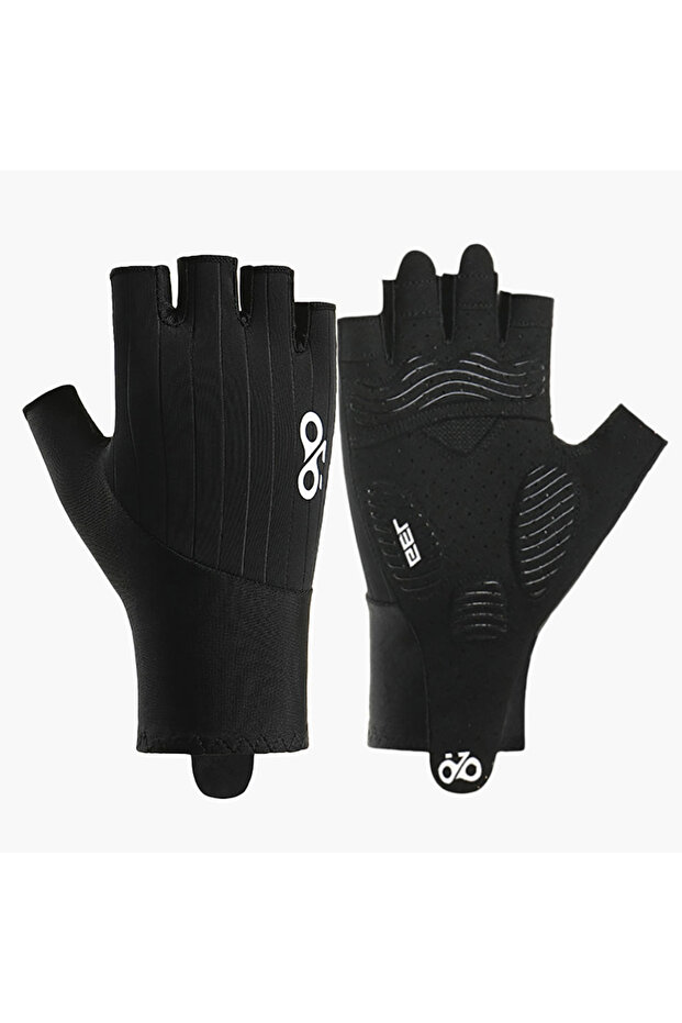M Black GTUBIKE Summer Bicycle Gloves Half Finger MTB Cycling Gloves for Men 3D Padded Anti-Slip Sho