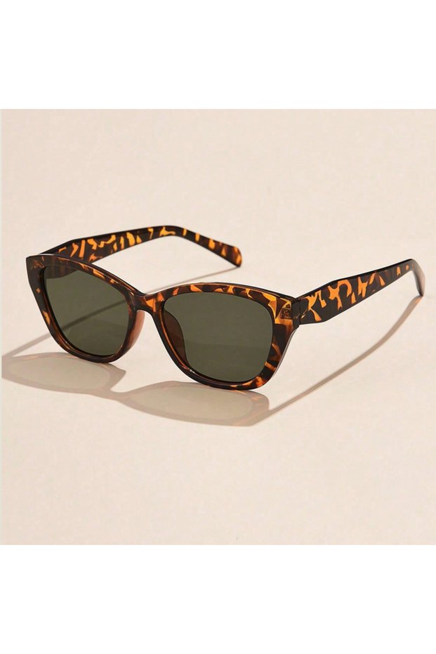 leopard Hiking Camping 1/3set Trendy Cat Eye Anti Light Glasses Women Vintage Brand Designer Black S