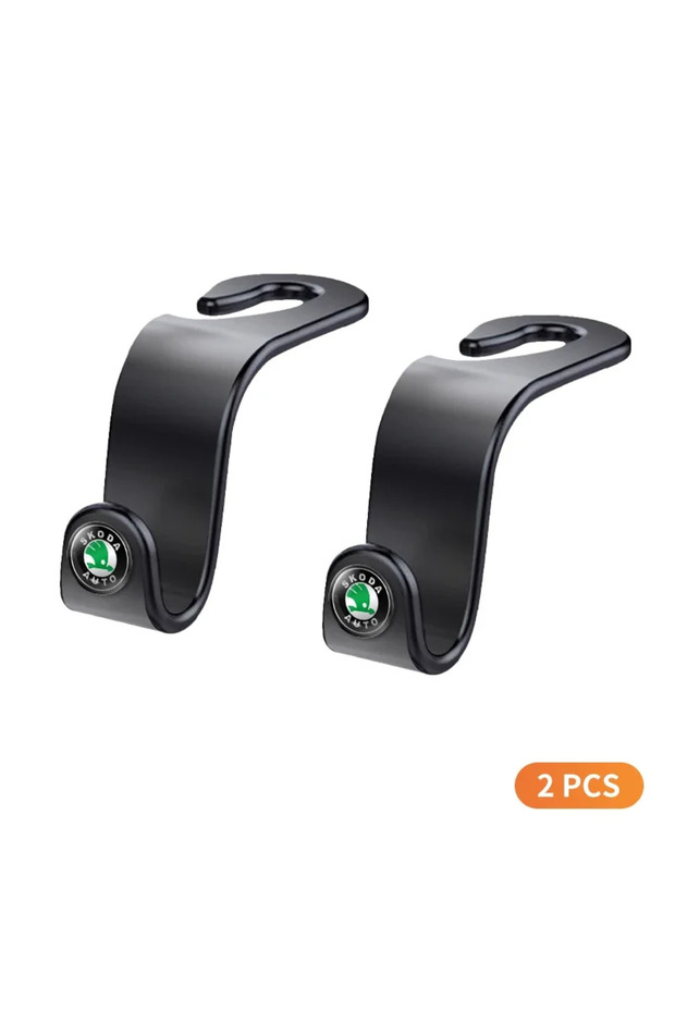 Black-2pcs Car Multi-Function Seat Back Hanger Bag Hook For Skoda Octavia MK2 MK1 2 3 A5 A6 A7 A8 Fa