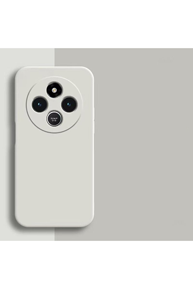 غطاء هاتف من السيليكون السائل الأبيض لـ Redmi 14C، غطاء حماية لهاتف Redmi 14C 4G و5G