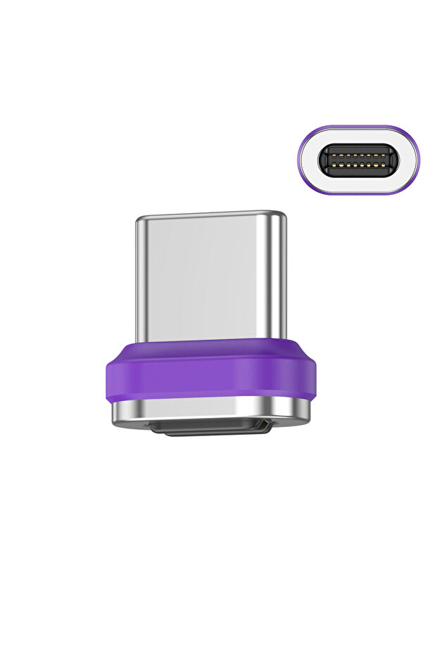 قابس TypeC فقط USLION محول Type C بقدرة 240 واط من USLION كابل شحن سريع USB-C إلى Type C من USB C أنثى مغناطيسية