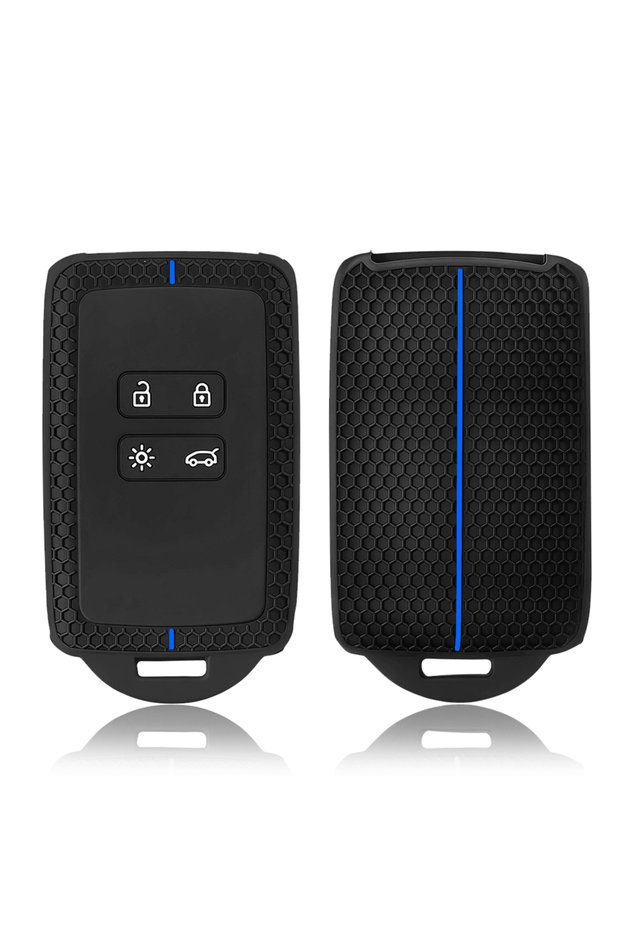 Blue Line silicone car key case cover for dacia Duster logan 3 jogger sandero for Renault Clio 5 Meg