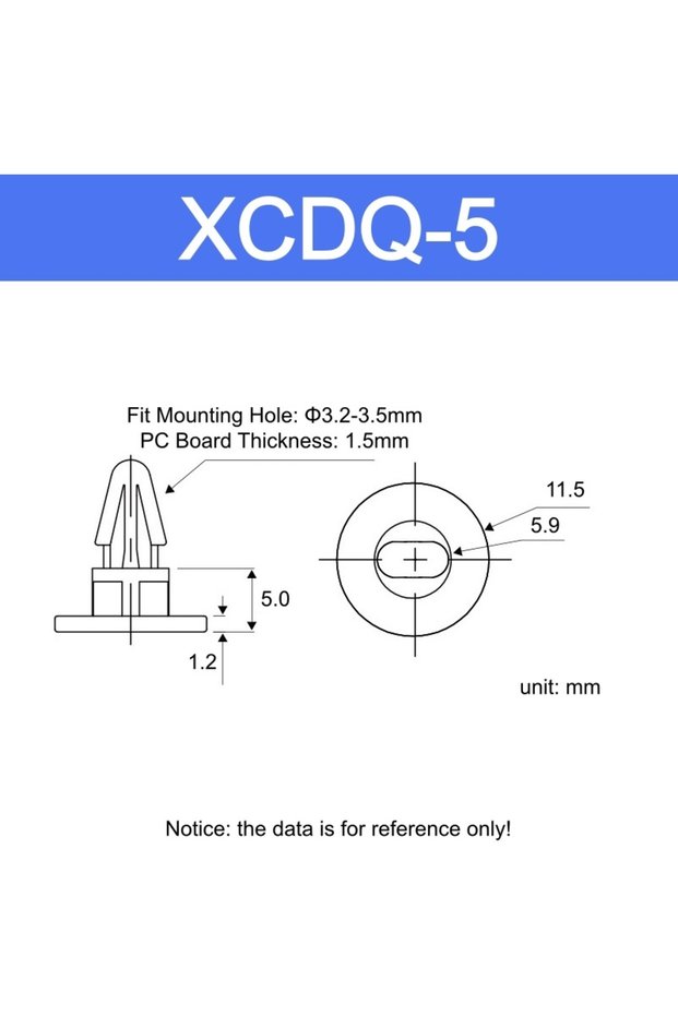 100pcs XCDQ-5 white color 100pcs Nylon Aircraft-Type Isolation Heightening Column Standoff PCB Space