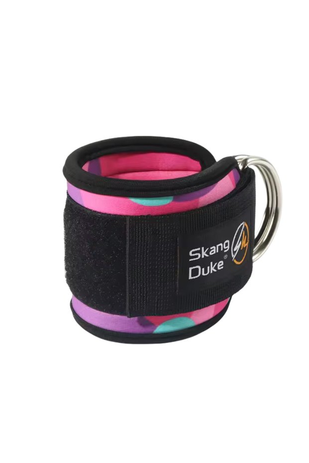 PURPLE 1pc Gym Adjustable D-Ring Ankle Straps for Cable Machines - Comfortable Ankle Cuffs for Glute