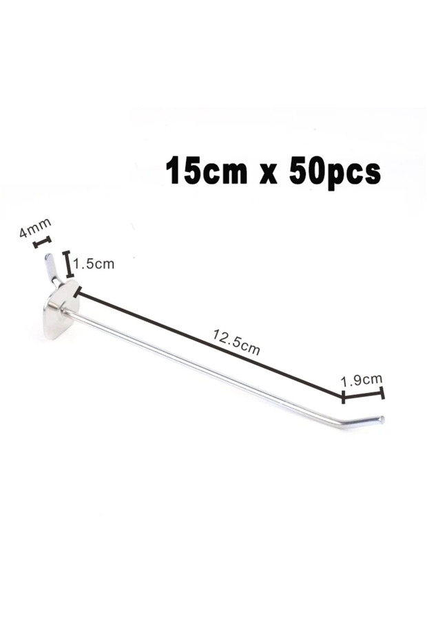 50Pcs 15cm 50Pcs Pegs Board Pegboard Hooks Garage Work Shop Storage Display Organization 3.3mm Iron