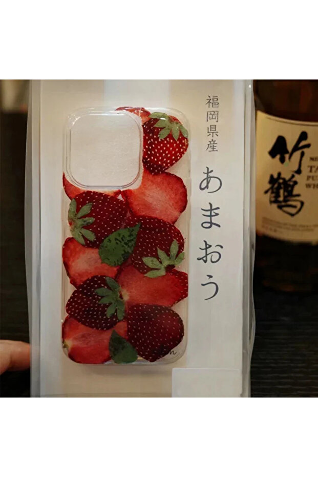 iPhone 16 only Case INS Korean Style Red Strawberry Cartoon Cute Phone Case For iPhone 17 Air 16 15