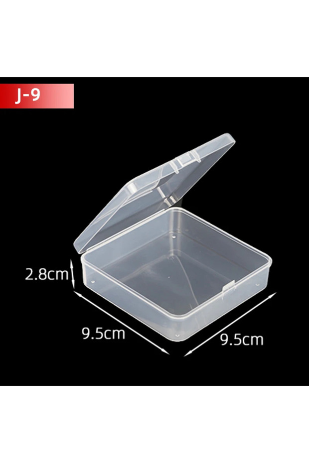 5PCS J9 5Pcs/10Pcs PP Storage Box Mini Transparent Plastic Case Container Square Rectangle Packaging