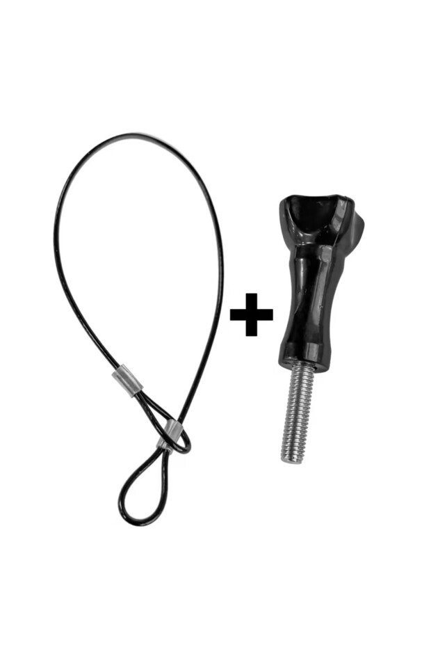 1Set Stainless Steel Tether Lanyard Safety Strap Stainless Steel Cable with Screw Short Rope Wrist H