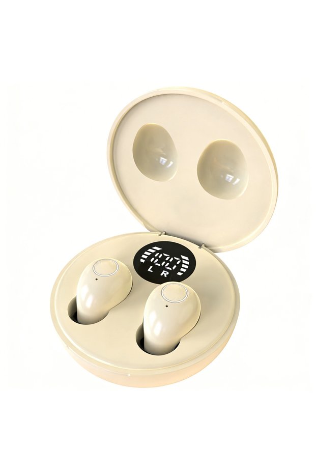 Skin Color SK31-Mini Invisible Headphones Wireless Bluetooth 5.4 Headphones Bass Sleeping Headphones