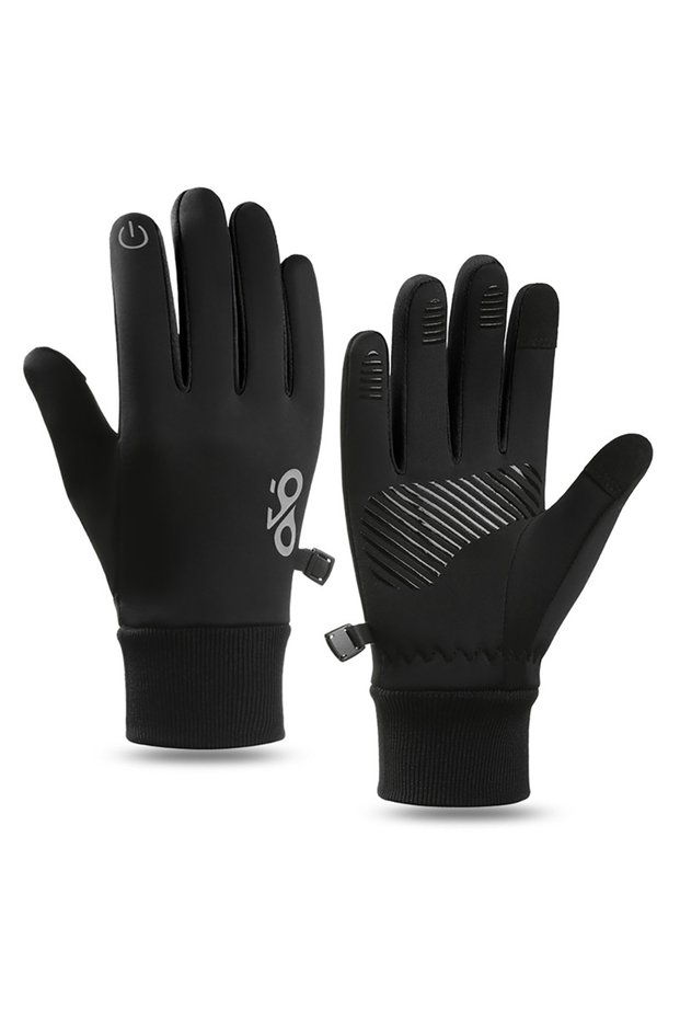 6-10 yeard old Black GTUBIKE 1 Pair Kids Winter Gloves, Soft Warm Touchscreen Anti-Slip Gloves for K