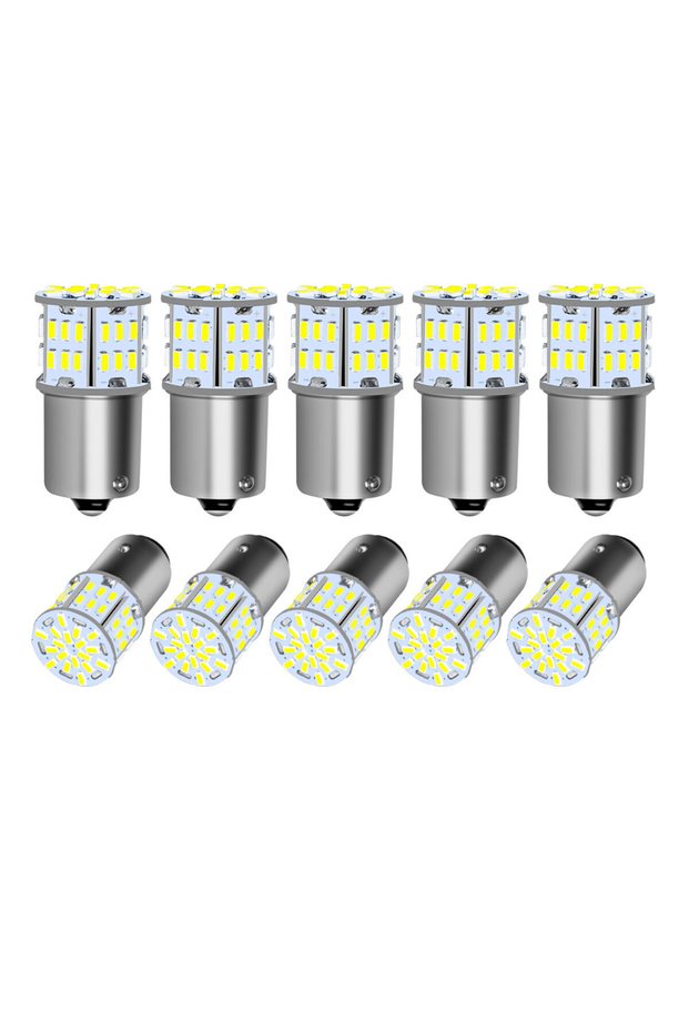 6000K 10PCS BA15S P21W 2/4/6/10PCS Ultra Bright P2MAX LED Bulbs 1156 BA15S S25 G18 P21W 1157 BAY15d