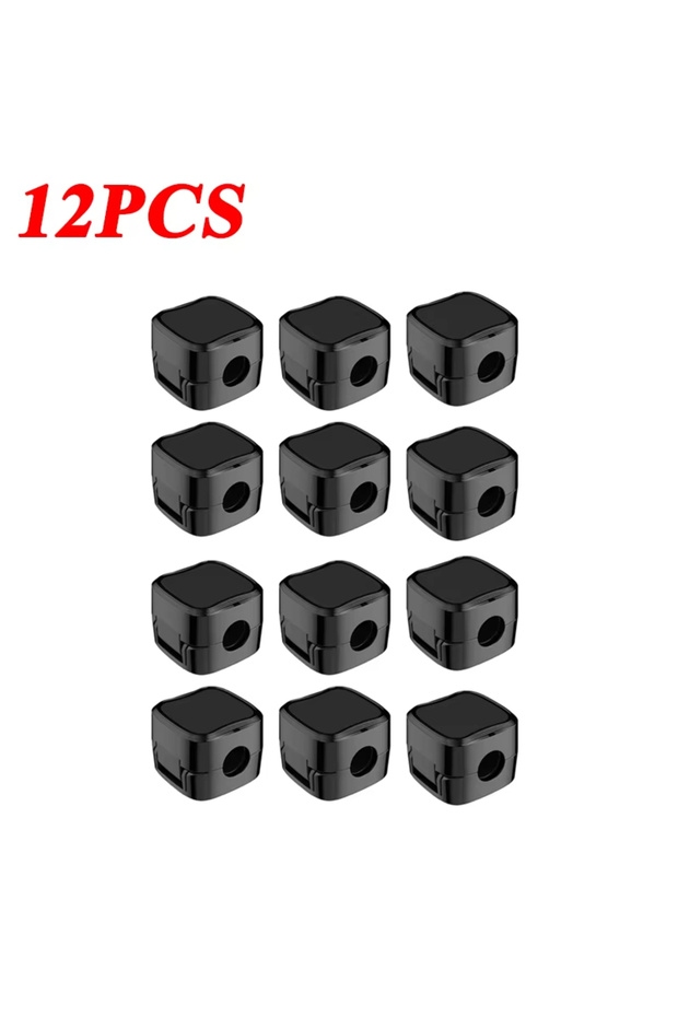 black 12pcs Magnetic Cable Clip Cable Holder Adhesive Wire Keeper Cord Cable Organizer Winder For Ho