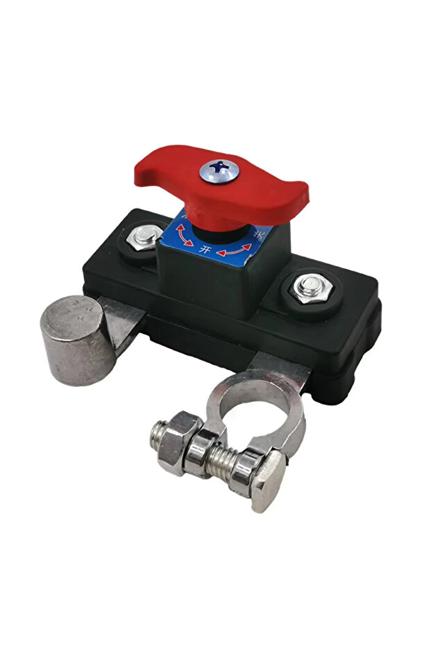 Silver - 1pc Car Battery Cut Off Switch 12V/24V Disconnect Automatic Circuit Breaker Anti-Power Off