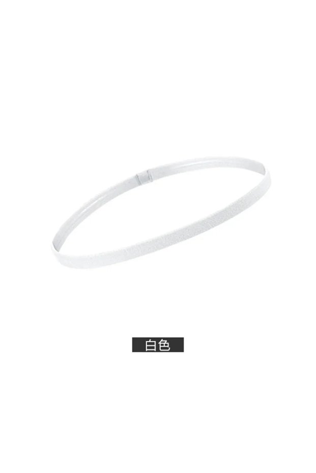 1pc-white 1/5pcs Candy Color Women Men Yoga Hair Bands Sports Headband Girls Sport Anti-slip Elastic