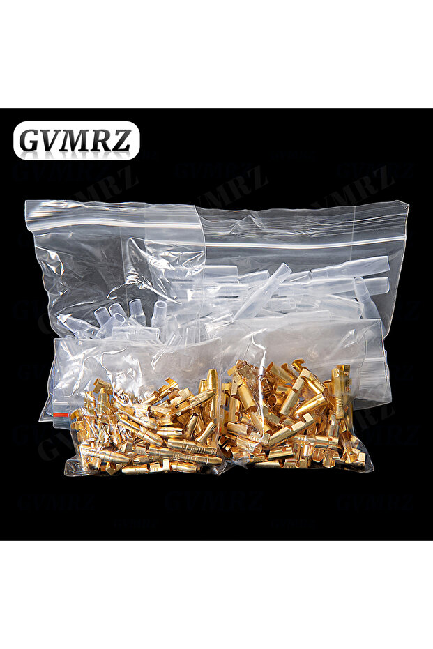 Gold 50sets 4.0 bullet Crimp terminal car electrical wire connector diameter 4mmFemale + Male + Case