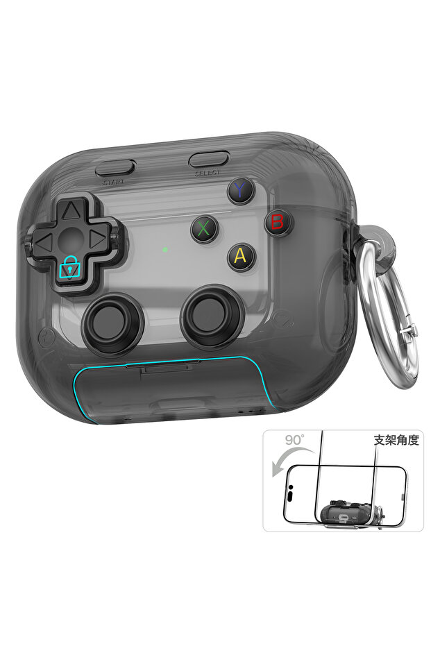 for AirpodsPro3 black Hard Shell Game Console Design for AirPods Pro 3 2 1 4 Case Cover with Secure