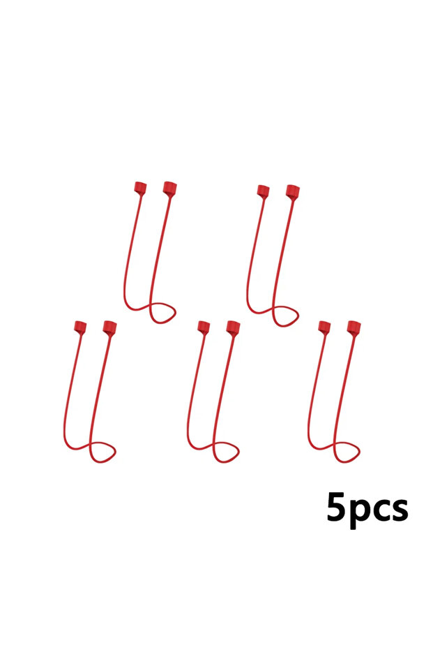 No Magnetic 5pcs Red Magnetic Wireless Earphone Hanging Rope Cable For Airpods Mi Airdots Buds Plus
