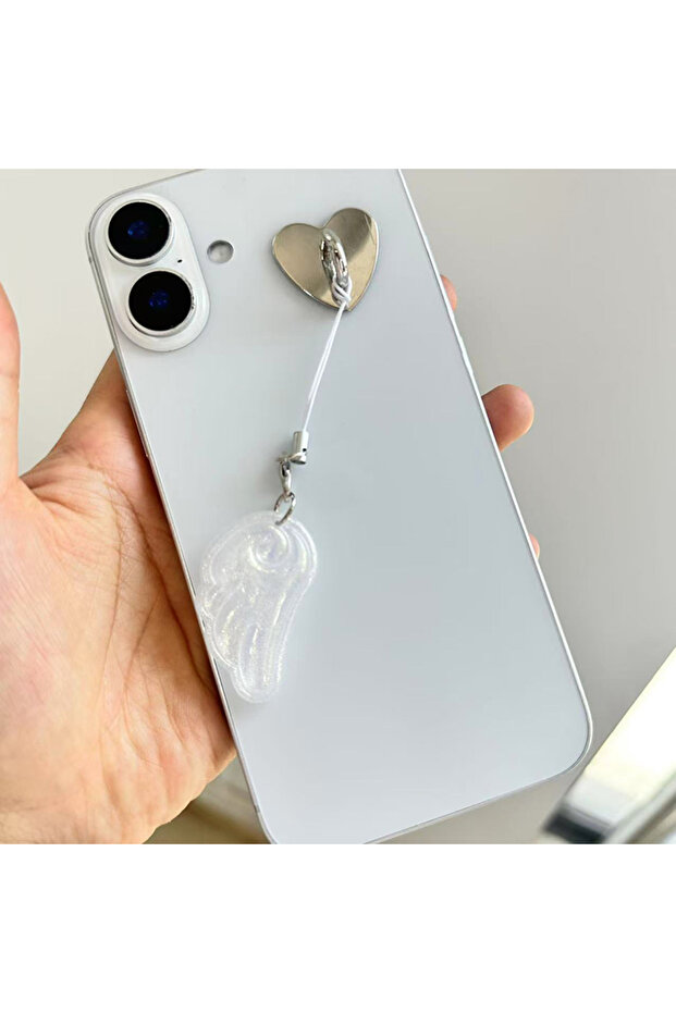 A3 Y2k Cute Angel Wings Keychain Pendant Phone Charm Phone Chain Versatile Bag Hanging Decoration