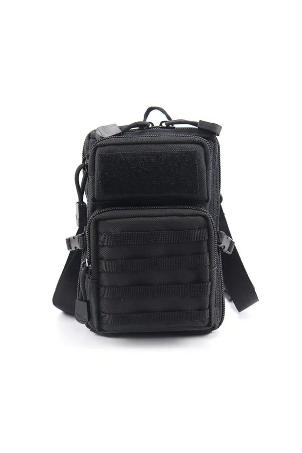 Black Multipurpose Waterproof Outdoor Tactical Molle Waist Bag Hiking Travelling Sling Backpack Wais