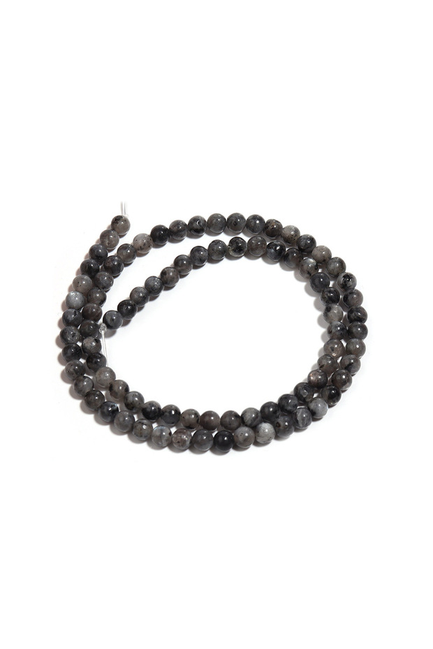 4MM 1 Strand 4/6/8/10/12mm Black Color Labradorite Stone Beads Natural Stone Beads For Jewelry Makin