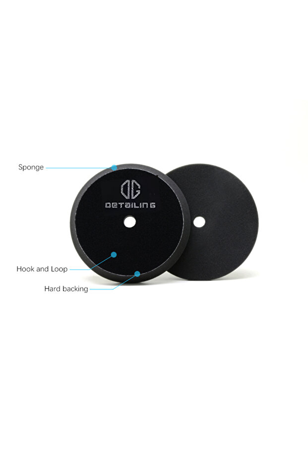 3inch hook and loop 2pcs black DETAILING 3 "/5"/6 " Car Polishing Sponge Pads 80mm/130mm /155mm Foam