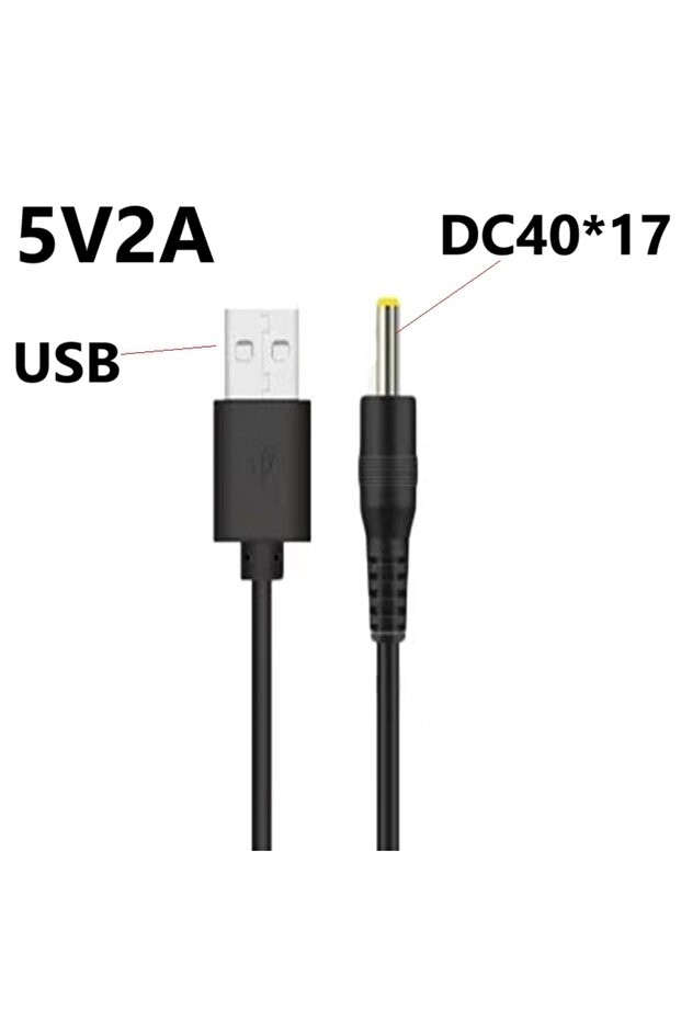 1m 4.0x1.7 mm 1m 5V 2A USB to DC Power Cable Cord 3.5x1.35mm 5.5x2.1mm 4.0x1.7mm 48x1.7mm Plug DC Po