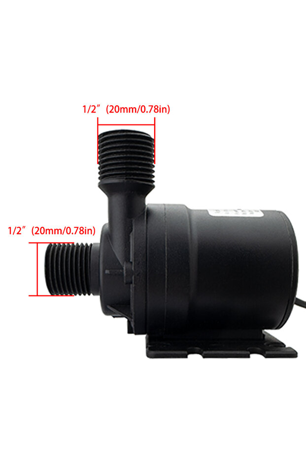 EU 24V wiring Pump Silent DC12V Brushless Motor DC24V 1000L/H 8M Head 1/2" Waterproof Submersible Pu