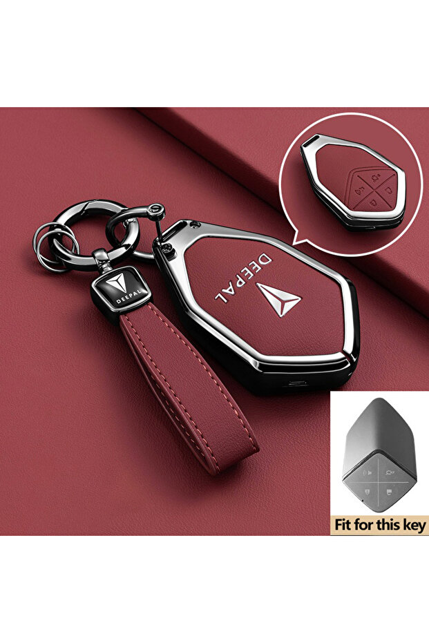 for DEEPAL S05 Style 4-Red-1PC Car Key Case for Changan DEEPAL S7 S07 G318 S09 S05 L07 SL03 Shenlan