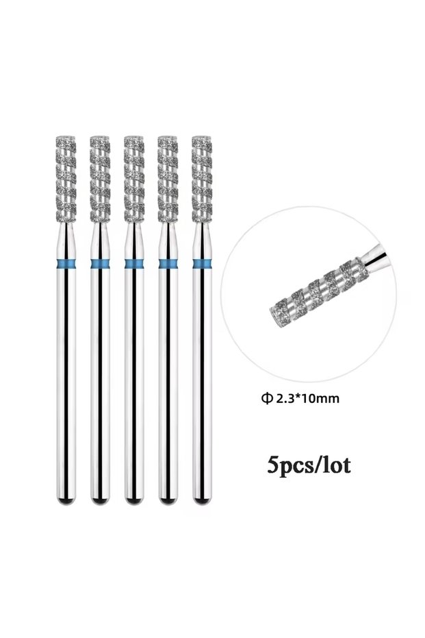 16M 5Ps Tornado Diamond Nail Drill Bit Russian Pre-treated Nail Art Drill Milling Cutter for Manicur