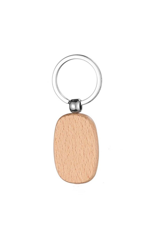 10pcs-square 10pcs Blank Round Wood Keychains Geometric Wooden Keyrings Suitable for Laser Engraving