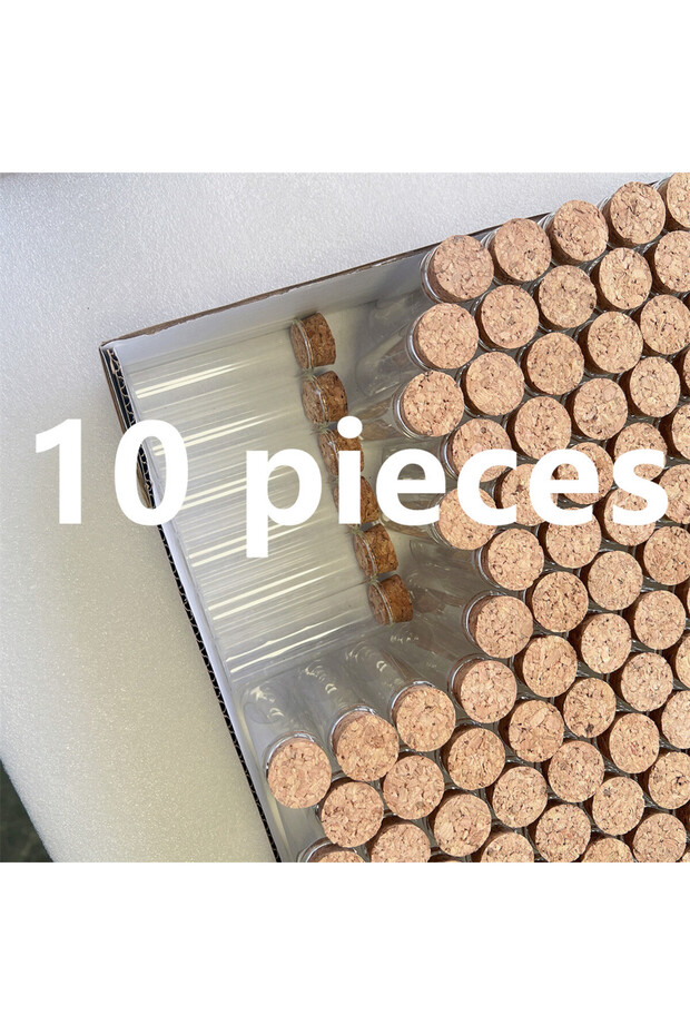 10 pieces 10/24/40 PCS Glass Message in a Glass Bottle Cork 25x80mm Wish Jars Wedding Dragees Love N