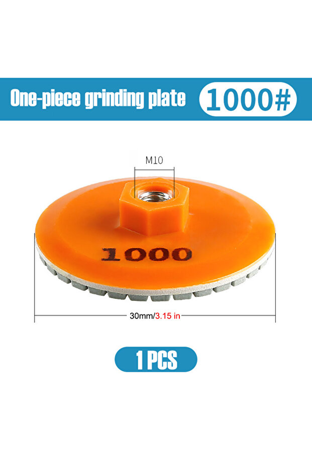 1000 mesh 1 PCS 80mm Ceramic Tile Trimming Polishing Disc M10 Angle Grinder Dry Polishing Stone Cham