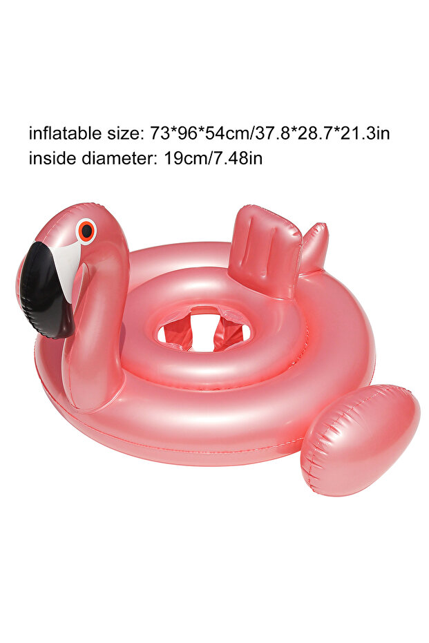 Flamingo 1PC Flamingo Cross-Shaped Inflatable Seat Ring, Summer-Reinforced Thickened Design for Pool