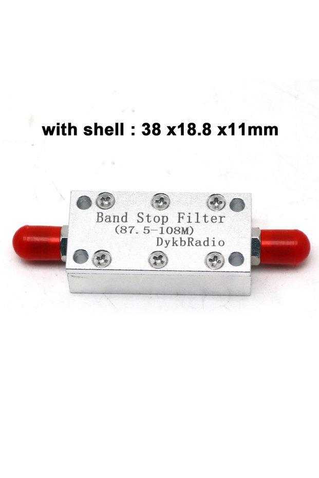 with shell 87.5-108M Bandstop Filter FM Band Stop Filter Passive Notch FOR RF Ham Radio Amplifier An