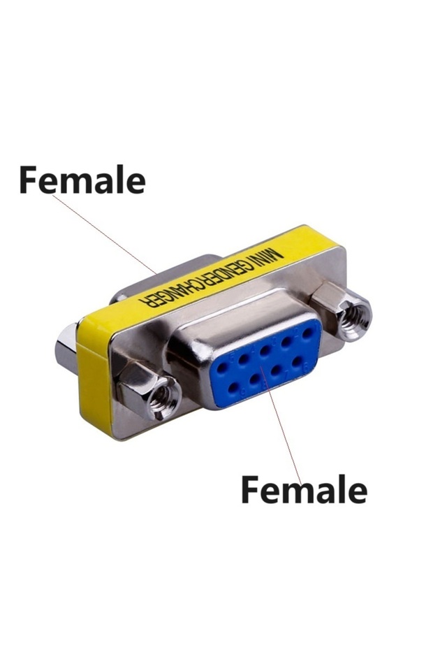 DB9 FF VGA 15Pin DB9 9Pin Male to Male/Female to Female/Male to Female Mini Gender Changer Adapter R