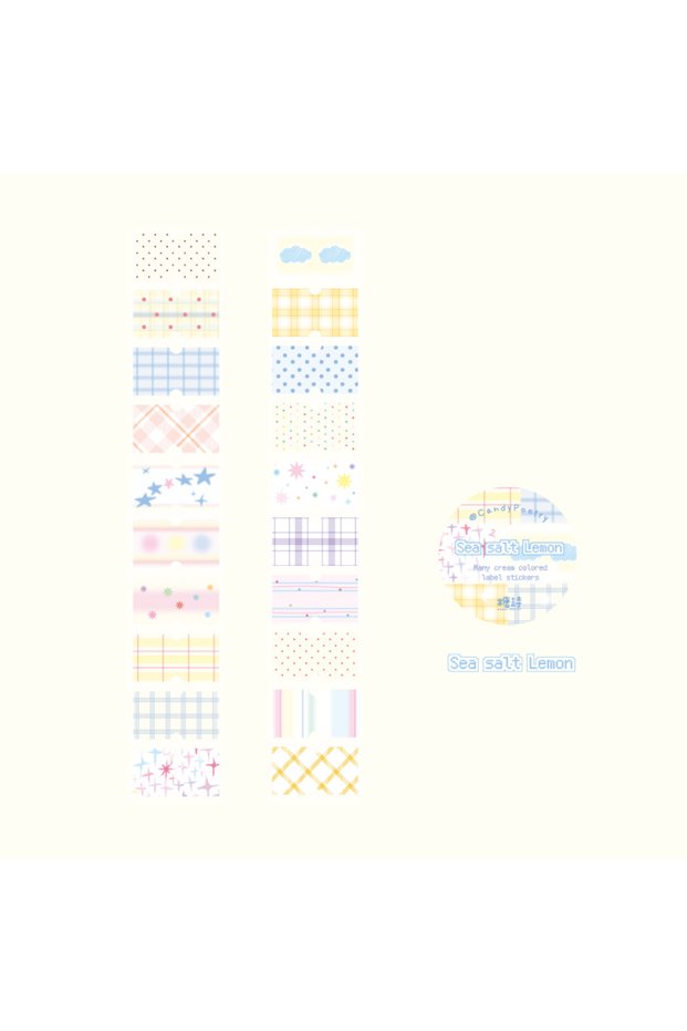 3 1Roll Pastel Glitter Synthetic Paper Masking Tape Scrapbook Washi Tape DIY Stationery Journaling S