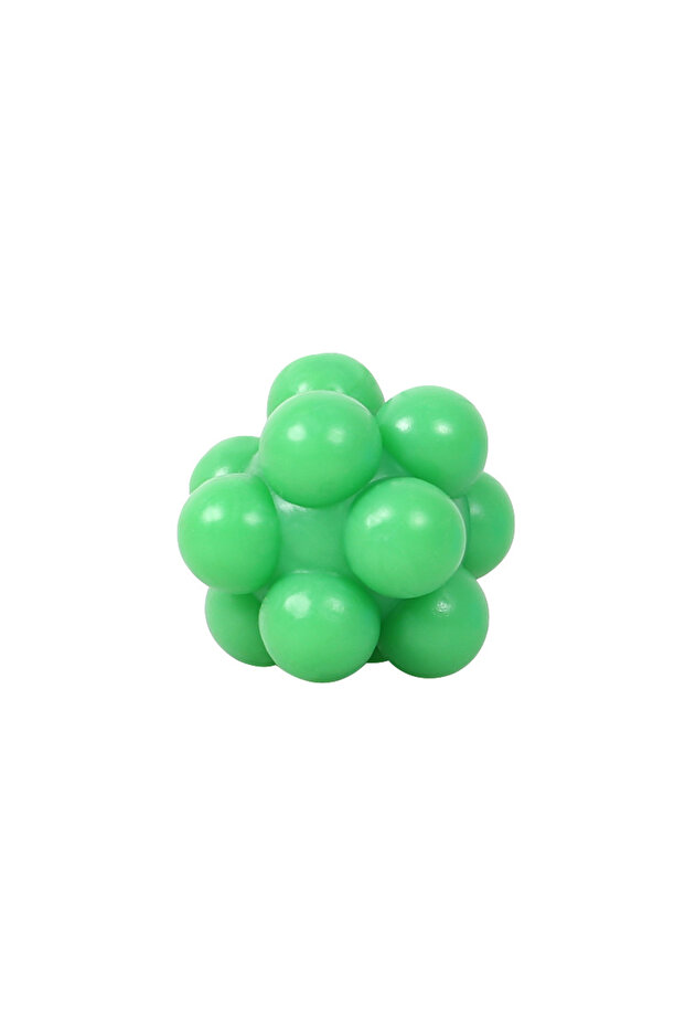 green Cat Chew Ball Toy Silicone High Elasticity Bite-resistant Kitten Toy Teeth Cleaning Interactiv