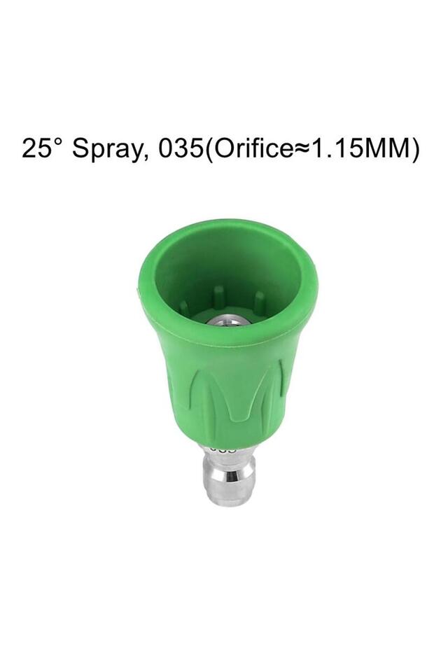 25 Degree Pressure Washer Nozzle Jet Sprayer Tips With Upgraded Protector Cover 1/4" Quick Connect