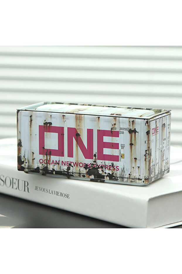 11.5x5x5.4cm TH009 Mini Iron Storage Box Miniature Storage Display Box Desktop Mini Container Model
