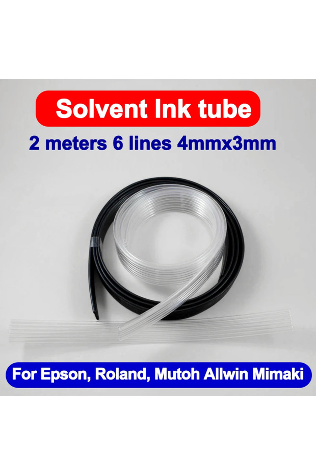 6 lines 4x3 UV 2M 6 lines 4x3mm 3x2mm Solvent UV ink tube for Roland Mutoh Epson XP600 DX5 4720 I320